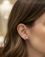 Earrings Ultima Edizione Woman Colore in Silver OAO6734 ROSSO - OAO6734 ROSSO
